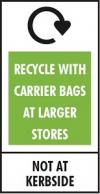 Carrier Bag, Recycle Symbol UK